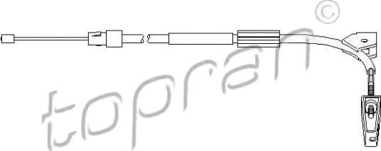 TOPRAN 407 781 Tautrekk håndbremse