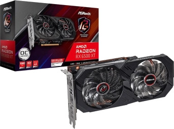 ASRock Radeon RX 6500 XT Phantom Gaming D OC 4GB Grafikkort med HDMI og DisplayPort