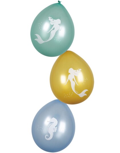 6 stk 25 cm Ballonger Mermaids