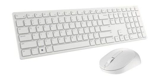 Dell Pro Trådløst Tastatur & Mussett 2.4 GHz QWERTY Hvit Dell Pro Trådløst Tastatur & Mussett 2.4 GHz QWERTY Hvit