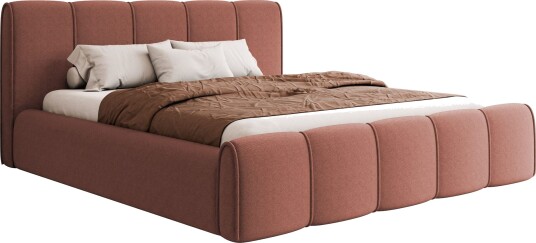 Varlinor Sengeramme 140x200 cm med Oppbevaring Rosa