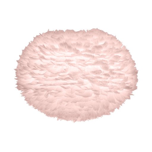Umage Eos lampeskjerm med fjær, rosa, Ø65 cm