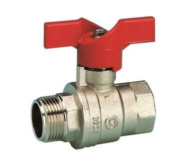 Pettinaroli F x m "new compact" fullway ball valve red butterfly hand