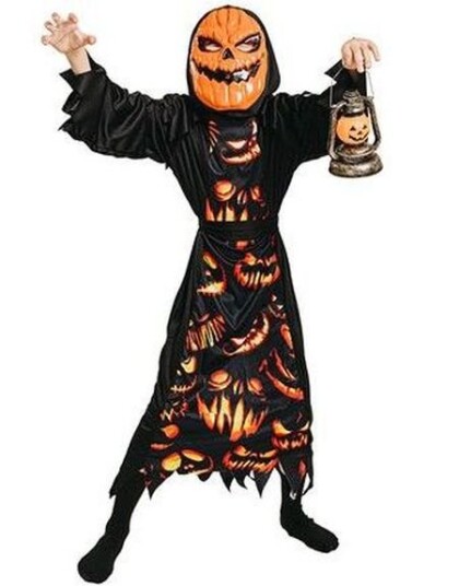 Pumpkin Demon Gresskar Demon Kostyme til Barn 11 13 ÅR