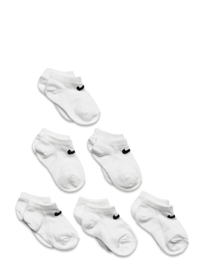Nike 6N-6Pk No Show Sock White 23.5-27