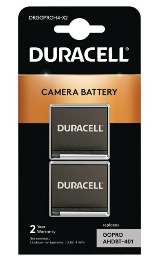 Duracell 2-pack Li-Ion Batteri 1160mAh for GoPro HERO4