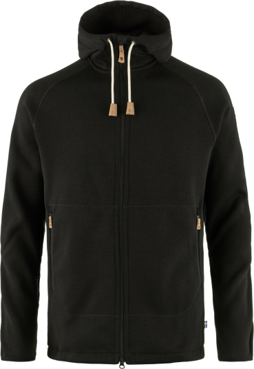 Fjellreven Men"s Övik Fleece Hoodie Black XXL