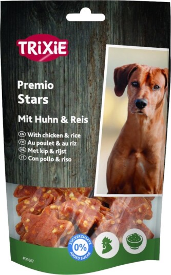 Trixie Premio stjerner med og ris kylling 3 x 100 g