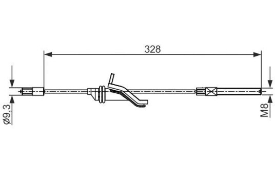 Bremsewire BOSCH 1 987 482 545