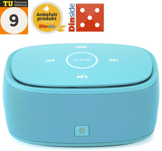 Zone of Norway Box Bluetooth høyttaler, blå