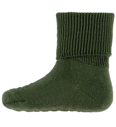 Gobabygo Olivine Non Slip Strømper I Merino Ull 17 19