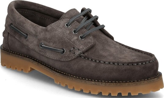 Garment Project Ollie Boat Shoe - Suede - CHARCOAL - 45