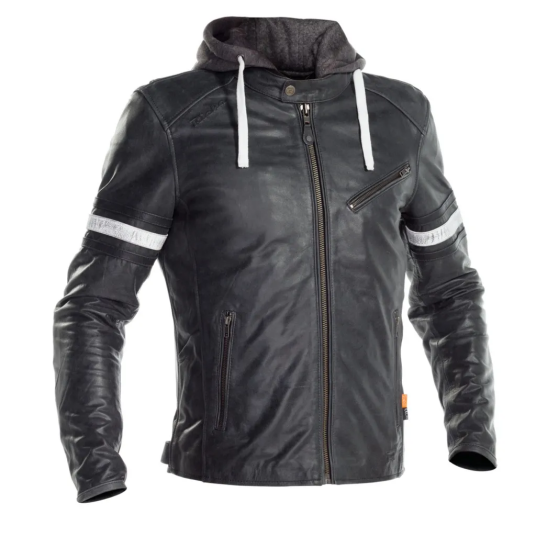 Richa Toulon Skinnjakke Svart/Hvit XL