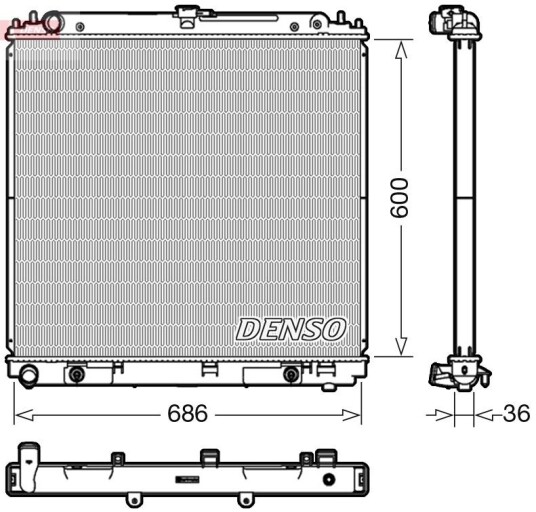 Radiator DENSO DRM46042
