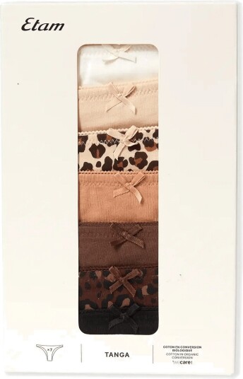 Etam Jackie   7 Tangas   Multi/patterned   S