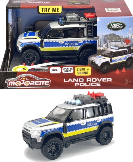 Majorette Grand Police Land Rover Lekebil 1:43