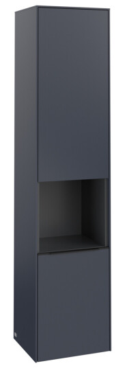 VILLEROY & BOCH SUBWAY 3.0 HØYSKAP 40X171 VENSTRE 2 DØRER & HYLLE MARINE BLUE HÅNDTAK I VOLCANO BLACK VILLEROY & BOCH SUBWAY 3.0 HØYSKAP 40X171 VENSTRE 2 DØRER & HYLLE MARINE BLUE HÅNDTAK I VOLCANO BLACK