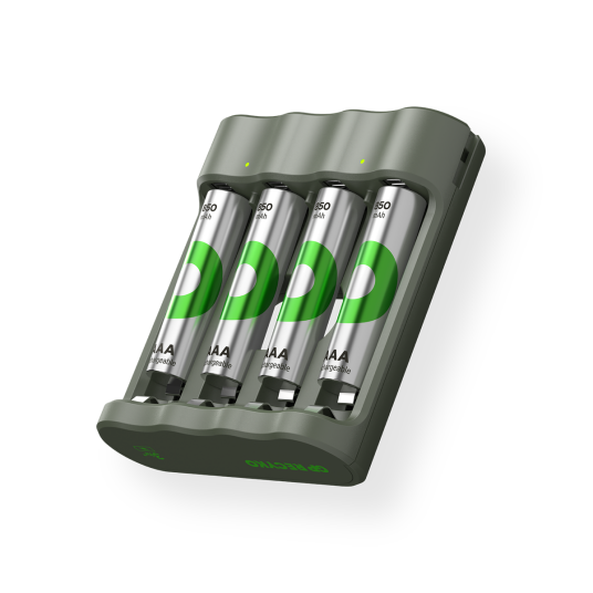 GP Batterilader Everyday Charger B441 4xAAA 850mAh