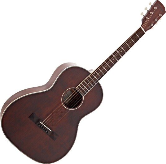 Hartwood Villanelle Parlour Akustisk Gitar Sitka Burl