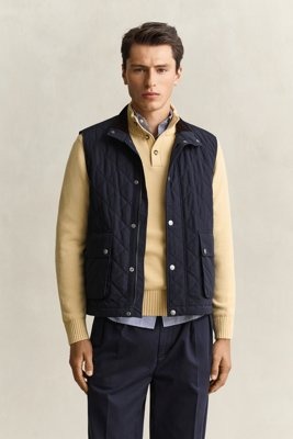 Gant Quilted Vest Navy XL