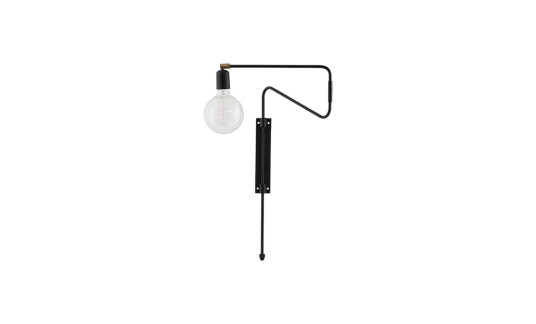 House Doctor SWING Vegglampe Svart 35 cm House Doctor SWING Vegglampe Svart 35 cm