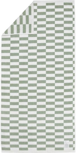 Arabia Mummitrollet badehåndkle 70 x 140 cm Ruter grønn