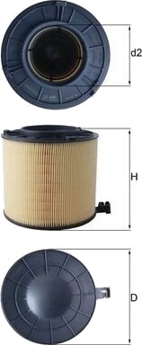 Luftfilter MAHLE ORIGINAL LX 4406