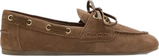 Mango Suede Deck Shoe Brown 37