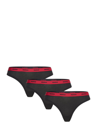 HUGO Triplet Thong Stripe - Black - XXL