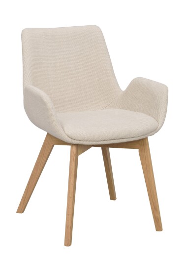 Rowico Home Drimsdale lenestol Beige stoff/eik bein Beige Rowico Home Drimsdale lenestol Beige stoff/eik bein Beige