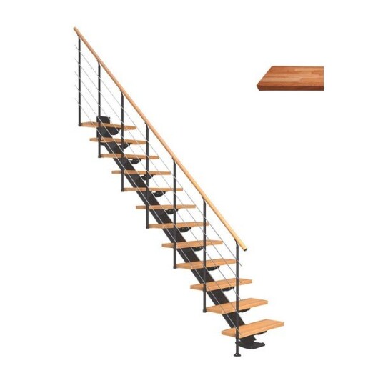 Dolle Sydney Eik Oljet Rett Trapp Antracit Style6 12T 85W
