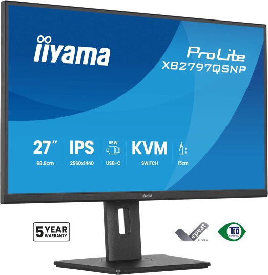 iiyama 27" QHD Business USB-C 96W PD XB2797QSNP-B1