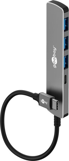 Goobay USB Type-C 3.2 Gen 1 Grå Aluminium 0,1 m