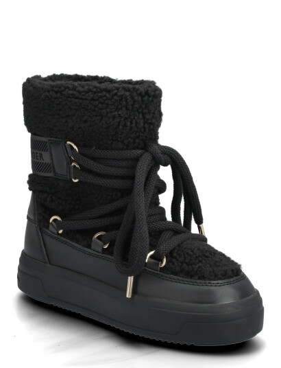 Tommy Hilfiger Faux Shearling Snowboot - Black - 37 Tommy Hilfiger Faux Shearling Snowboot - Black - 37