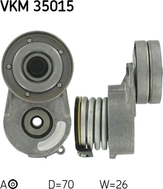 Strammehjul kilerem SKF VKM 35015