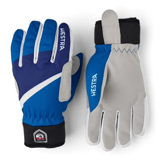 Hestra Tracker Gloves Jr Brilliant Blue Print 7