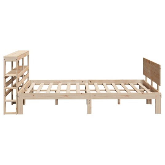 Sengeramme med hodegavl 140x190 cm heltre furu 3306078 Sengeramme med hodegavl 140x190 cm heltre furu 3306078