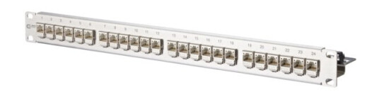 Metz Connect 130B11p1-E Rj-45 Sølv Rustfritt Stål Rackmontering 1U