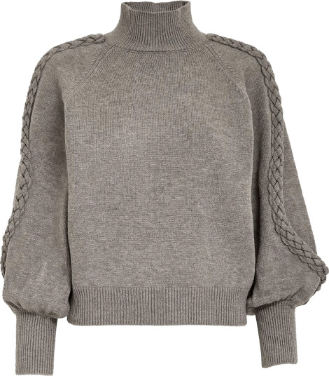 Minus Msvera High Neck Knit Pullover Grey S Minus Msvera High Neck Knit Pullover Grey S