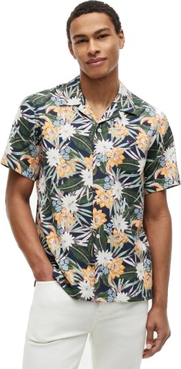Tommy Hilfiger Co Lyocell Floral Ss Shirt Multi/patterned XL