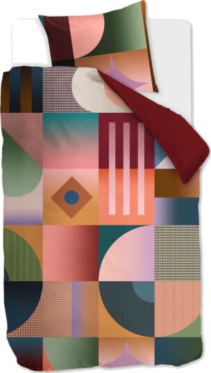 Beddinghouse Mønstret økologisk sengetøy 140x200 cm Vendbart sengesett i 100% økologisk bomullssatin Robbinson Multi Beddinghouse sengetøy Beddinghouse Mønstret økologisk sengetøy 140x200 cm Vendbart sengesett i 100% økologisk bomullssatin Robbinson Multi Beddinghouse sengetøy