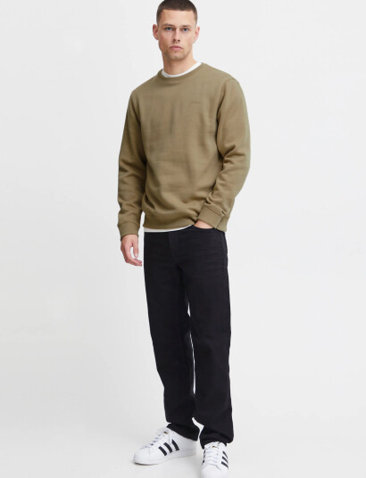 Blend Bhdownton Crewneck - Khaki green - XXXL Blend Bhdownton Crewneck - Khaki green - XXXL