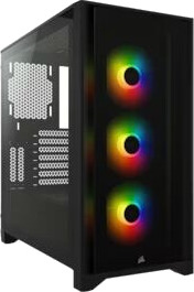 Corsair iCUE 4000X RGB Midi Tower (sort) Corsair iCUE 4000X RGB Midi Tower (sort)