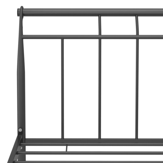 vidaXL Sengeramme svart metall 100x200 cm