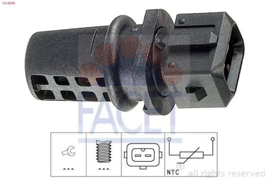 Sensor, innsugningsluft temperatur FACET 10.4008