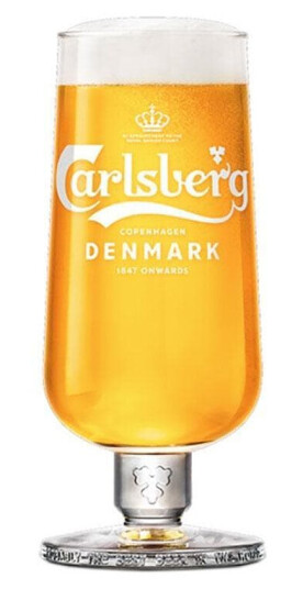6 Pak Carlsberg Ølglass Med stilk Glass til Øl