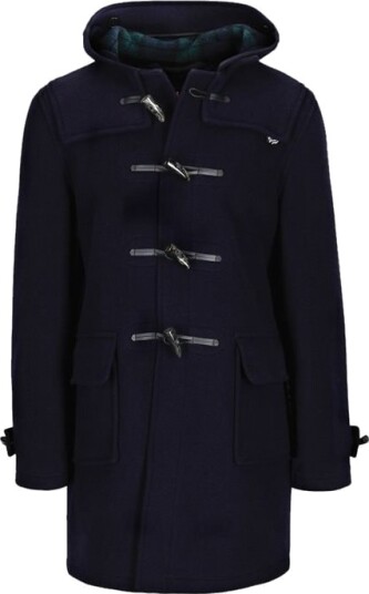 Gloverall Morris Duffelcoat Navy/blackwatch L Gloverall Morris Duffelcoat Navy/blackwatch L