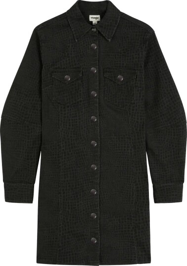 Wrangler Barrel Sleeve Dress CROC PRINT S x 00