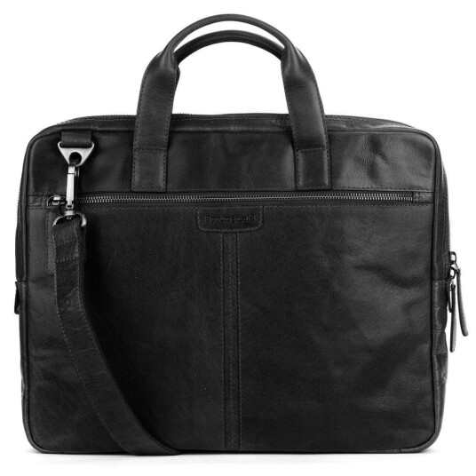 Springfield PC veske i skinn 15" Svart Springfield PC veske i skinn 15" Svart
