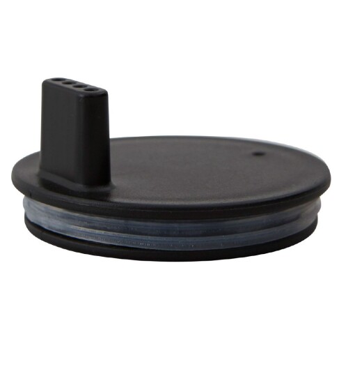 Design Letters Lid for kids Tritan glass BLACK